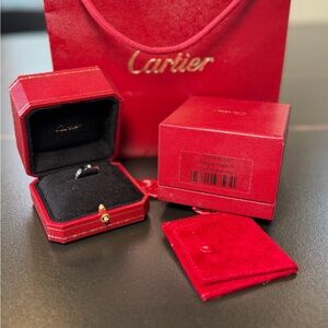 Cartier Silver Ring with diamond